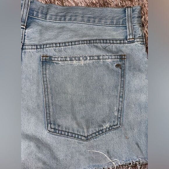 Madewell Relaxed Denim frayed hem Shorts sz 29 - Picture 2 of 9